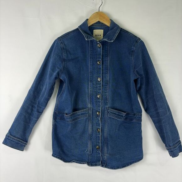Sezane Jackets & Blazers - Sezane Blue Denim Jean Jacket